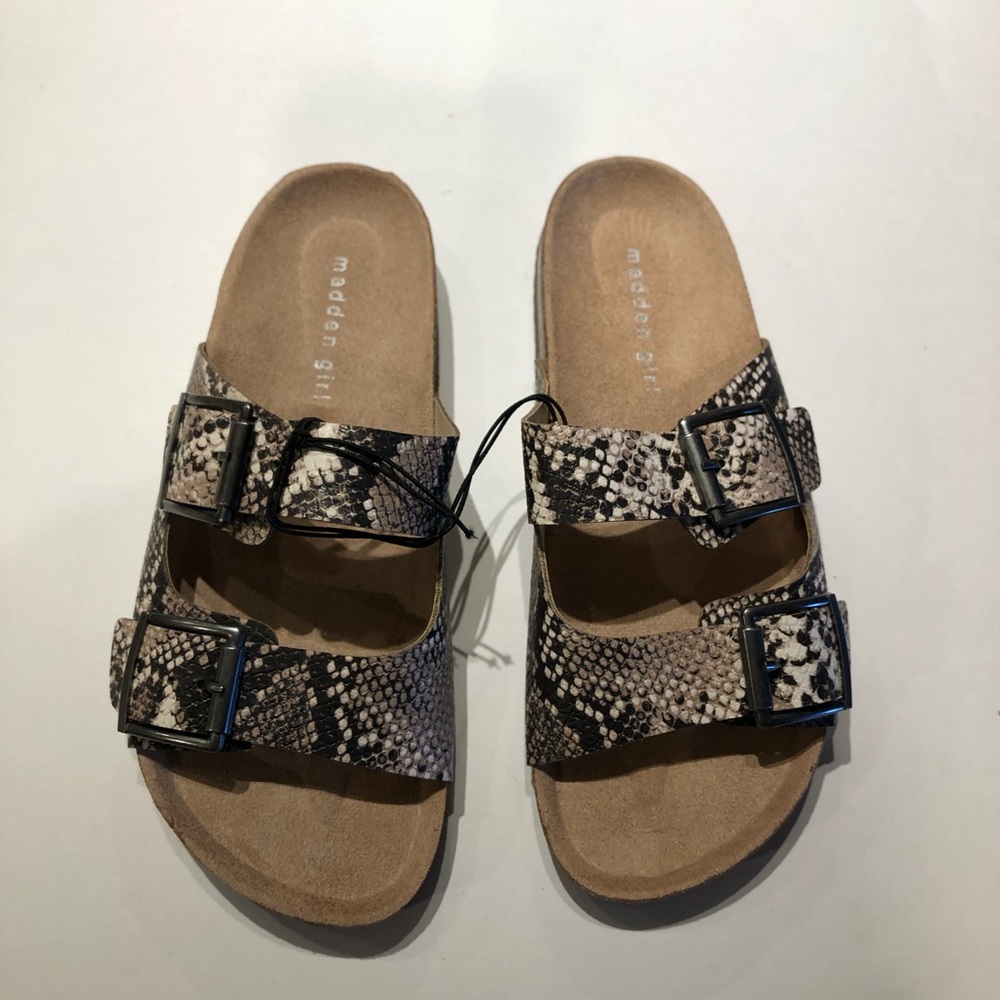 Madden girl snake print sandals sizes 9-11 NWOB - Picture 4 of 6